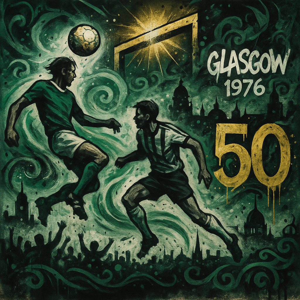 Carte postale “Glasgow 1976 – 50 ans” – Édition Street Art