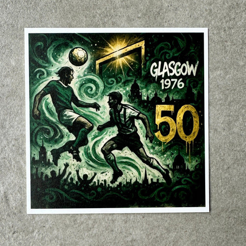Carte postale “Glasgow 1976 – 50 ans” – Édition Street Art - Glasgow 76