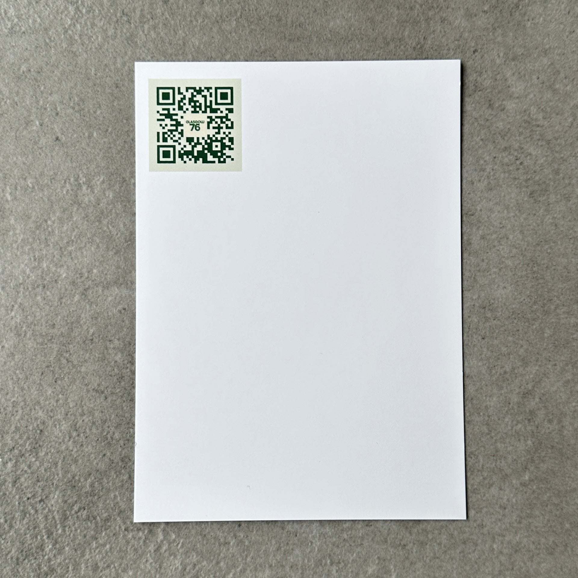 Carte postale - “Glasgow 1976 – 50 ans” – Édition Munich