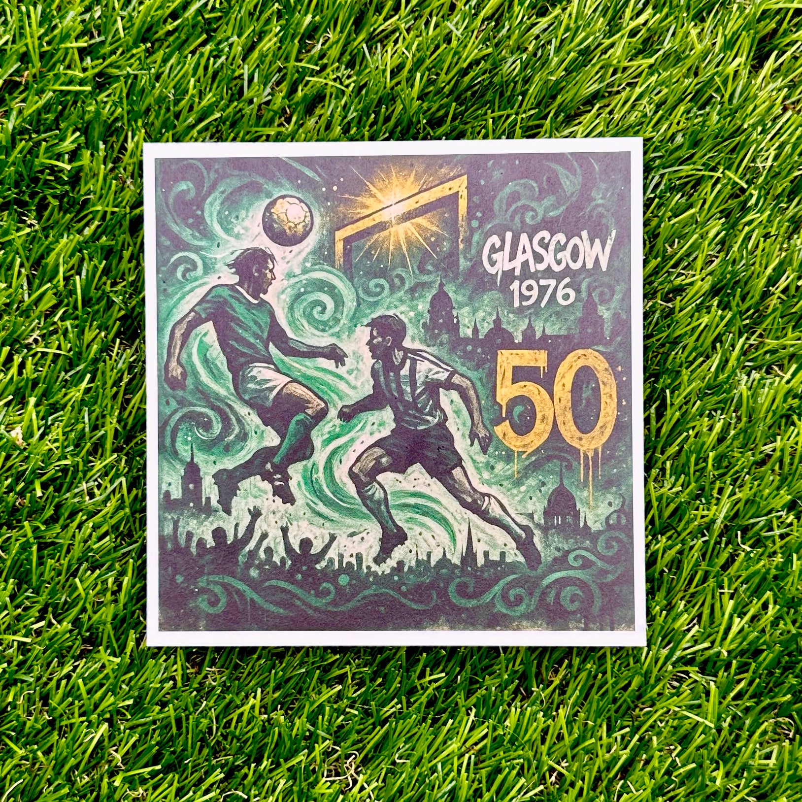Carte postale “Glasgow 1976 – 50 ans” – Édition Street Art